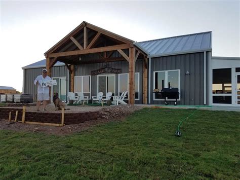 metal barn with house|metal buildings with attached homes.